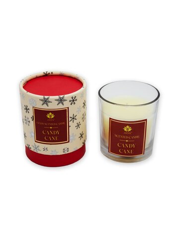 AR106 AR AROME GLASS SCENTED CANDLE CANDY CANE 120 G-1