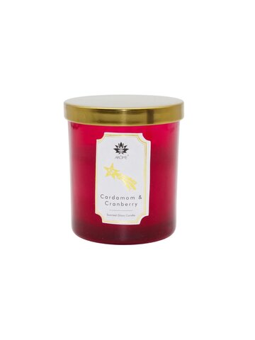 AR122 AR AROME GLASS SCENTED CANDLE CARDAMON & CRANBERRY 125 G-1