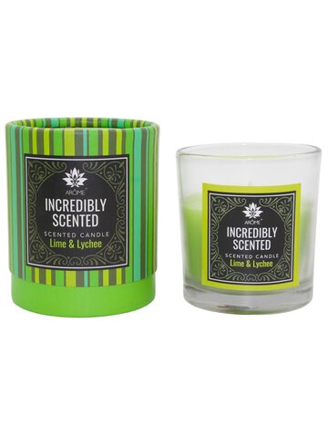 AR141 AR AROME GLASS SCENTED CANDLE LIME & LYCHEE 120 G-1