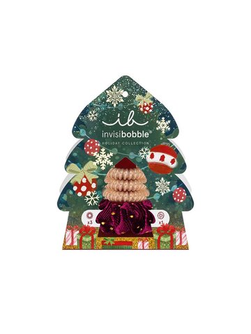 IB231 IN INVISIBOBBLE SET HOLIDAYSGOOD THINGS COME IN TREES 4 KS-1