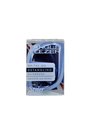 TT135 Tangle Teezer Compact Styler Sky Blue Delight - Blue Chrome Hairbrush-1